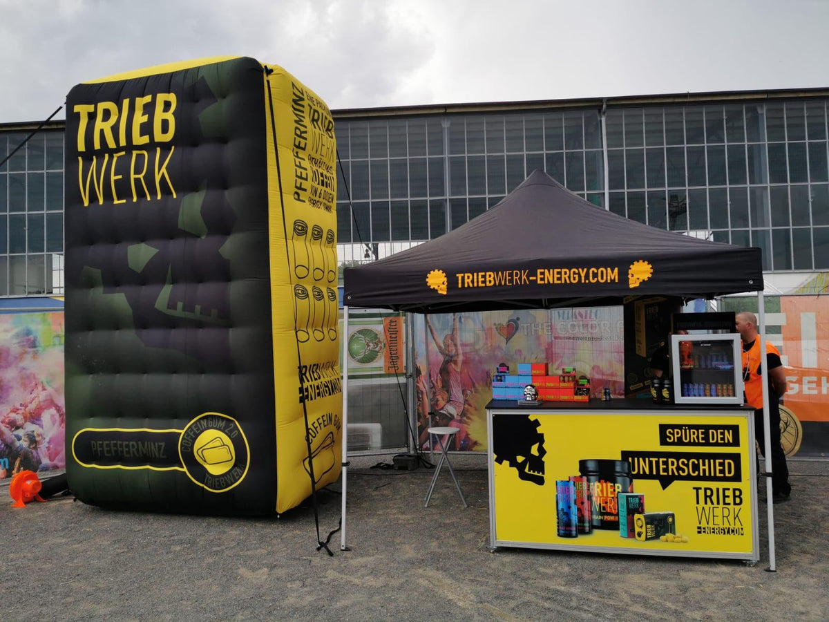 TRIEBWERK bei einem Sport- oder Markenevent